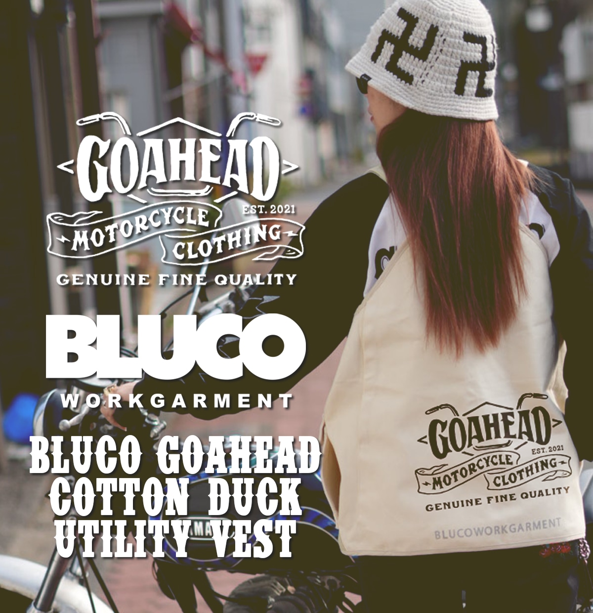 BLUCO×GOAHEAD COTTON DUCK UTILITY VEST,GOAHEAD,ゴーアヘッド