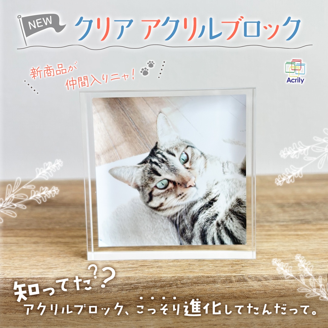 クリアアクリルブロック