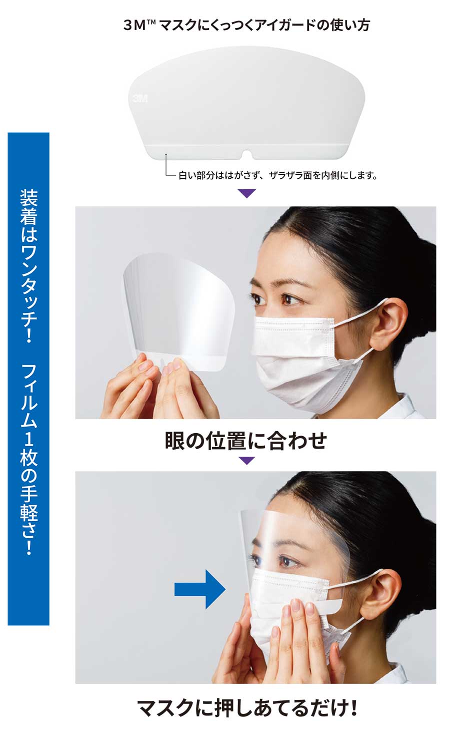 3M マスクにくっつくアイガード【各種】｜ 医療用品通販【ハートプラス】