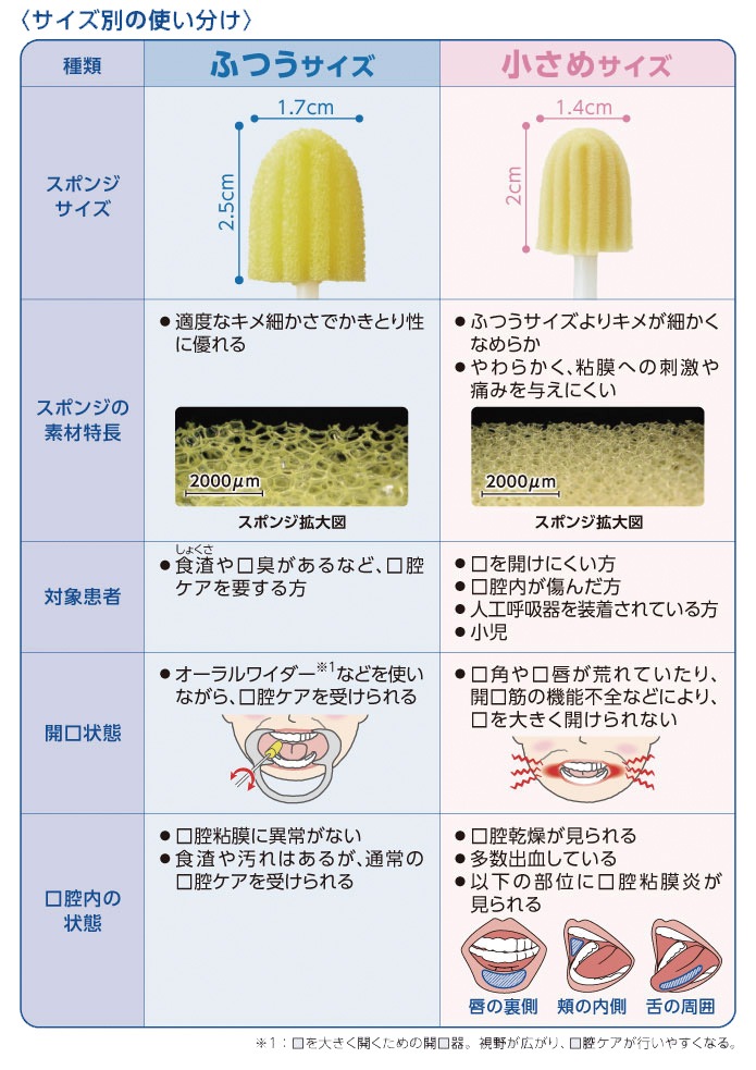 サイズ別の使い分け（ふつうサイズ・小さめサイズ）