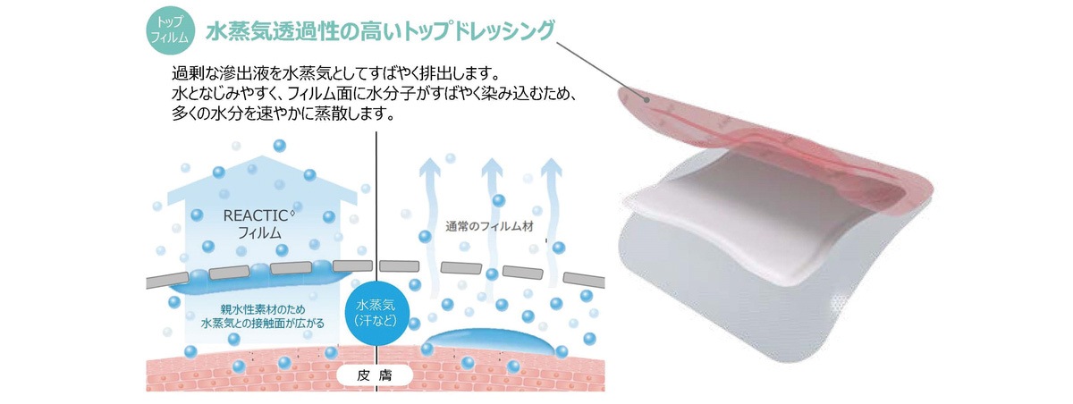 水蒸気透過性の高いトップドレッシング
