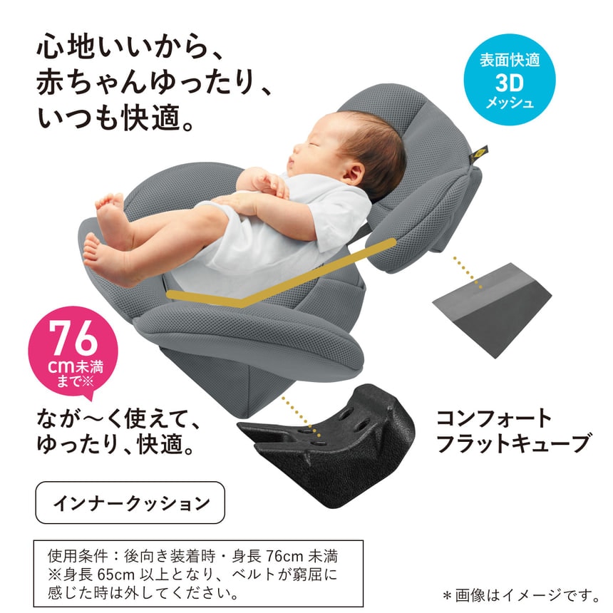 コンビ ホワイトレーベルTHE S ISOFIX エッグショック ZD ネイビー(NB) ザ・エス - 1