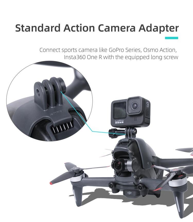 Nancy DJI FPV(2.4Ghz) ドローン用 Goproアダプター 1/4ネジ対応