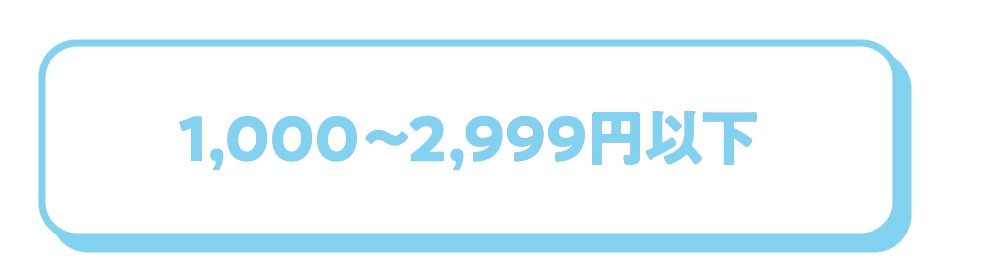 1,000～2,999円以下