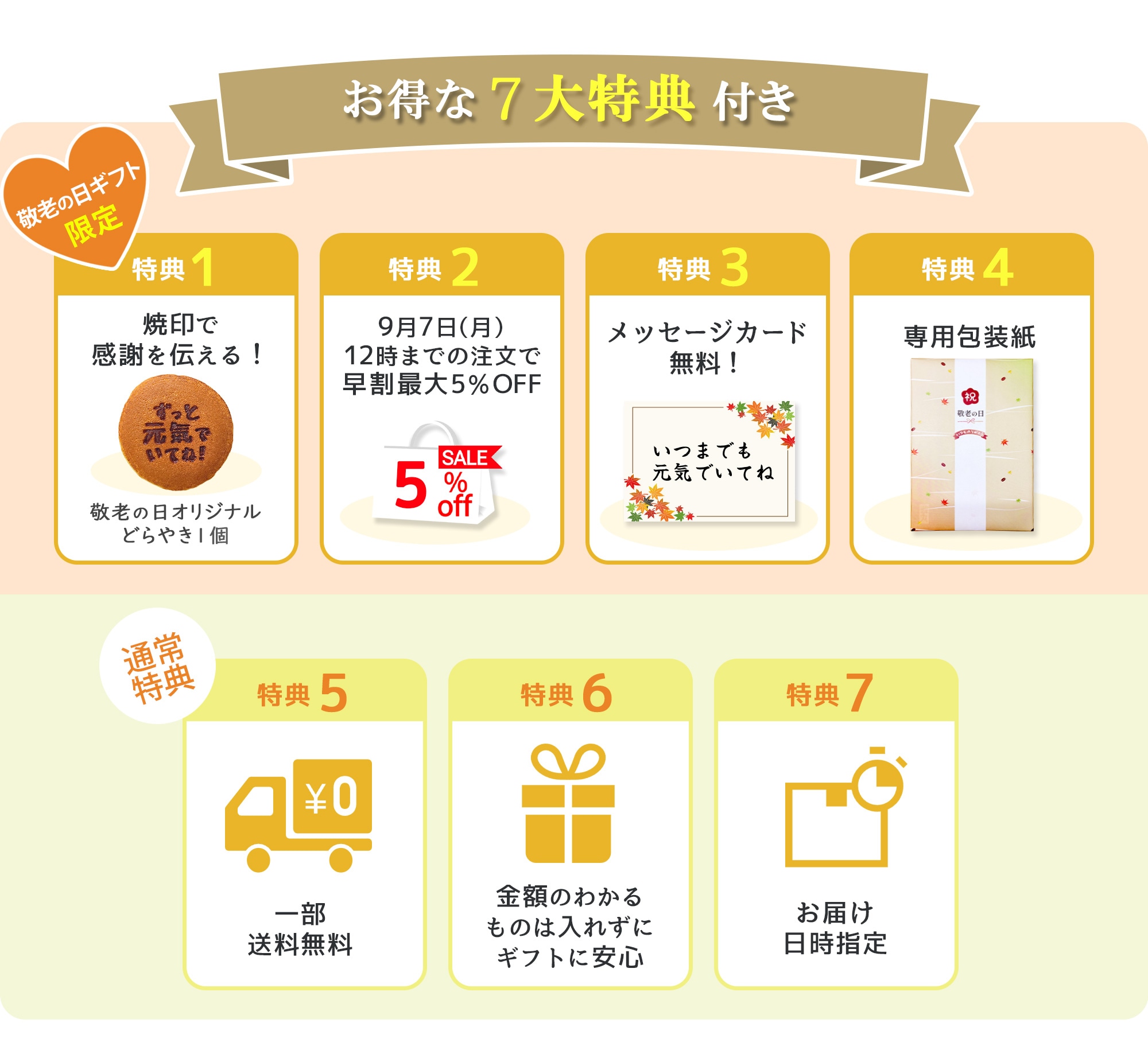 お得な7大特典付き