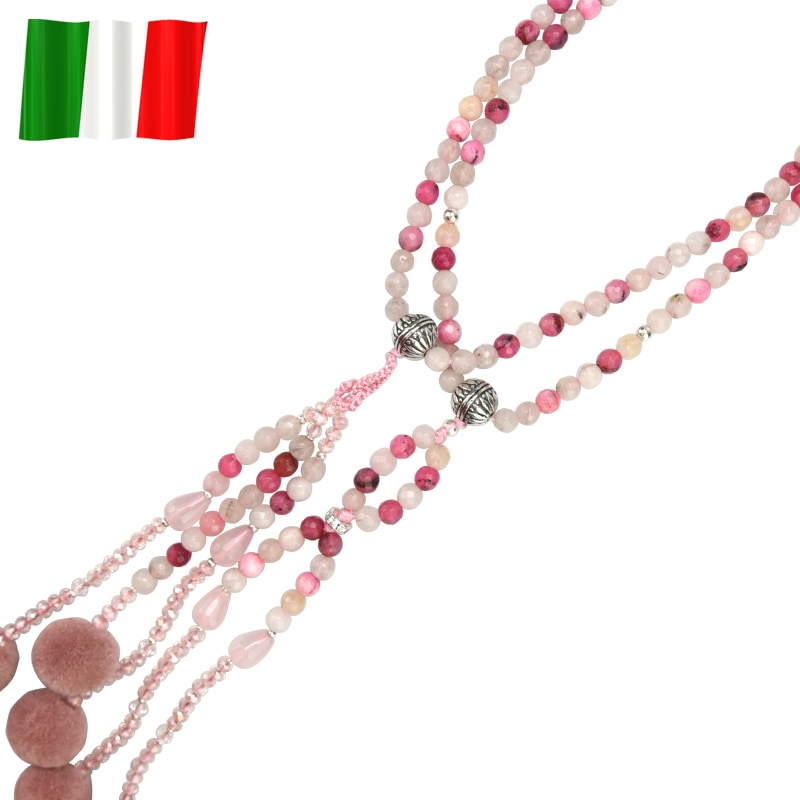 イタリア念珠（ピンクアップ）の商品画像