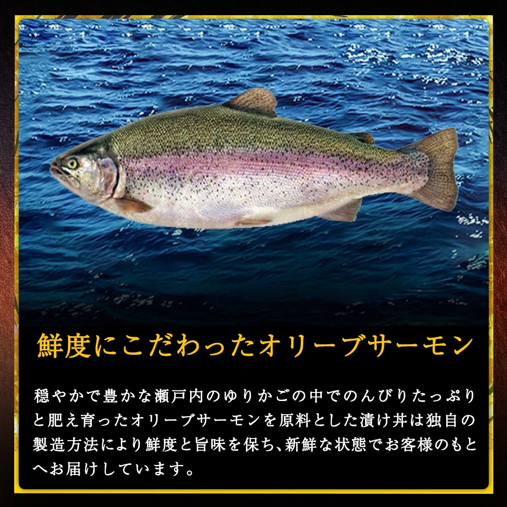 国産 オリーブサーモン 漬け丼 讃岐でんぶく 炙り漬け丼 ぶり 炙り漬け丼 海鮮丼 グルメ お取り寄せ 通販