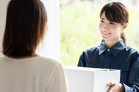 ⑦ ご希望のお届け日時に指定できます