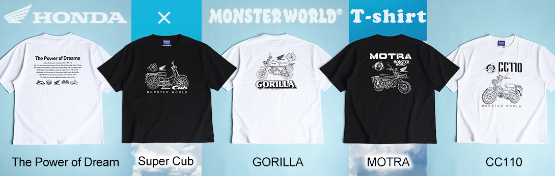 HONDA×MONSTER WARLD　百花繚乱　76UNION　Tシャツ販売ページ
