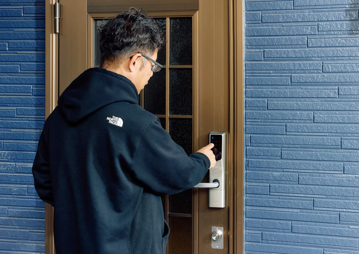 解錠している様子