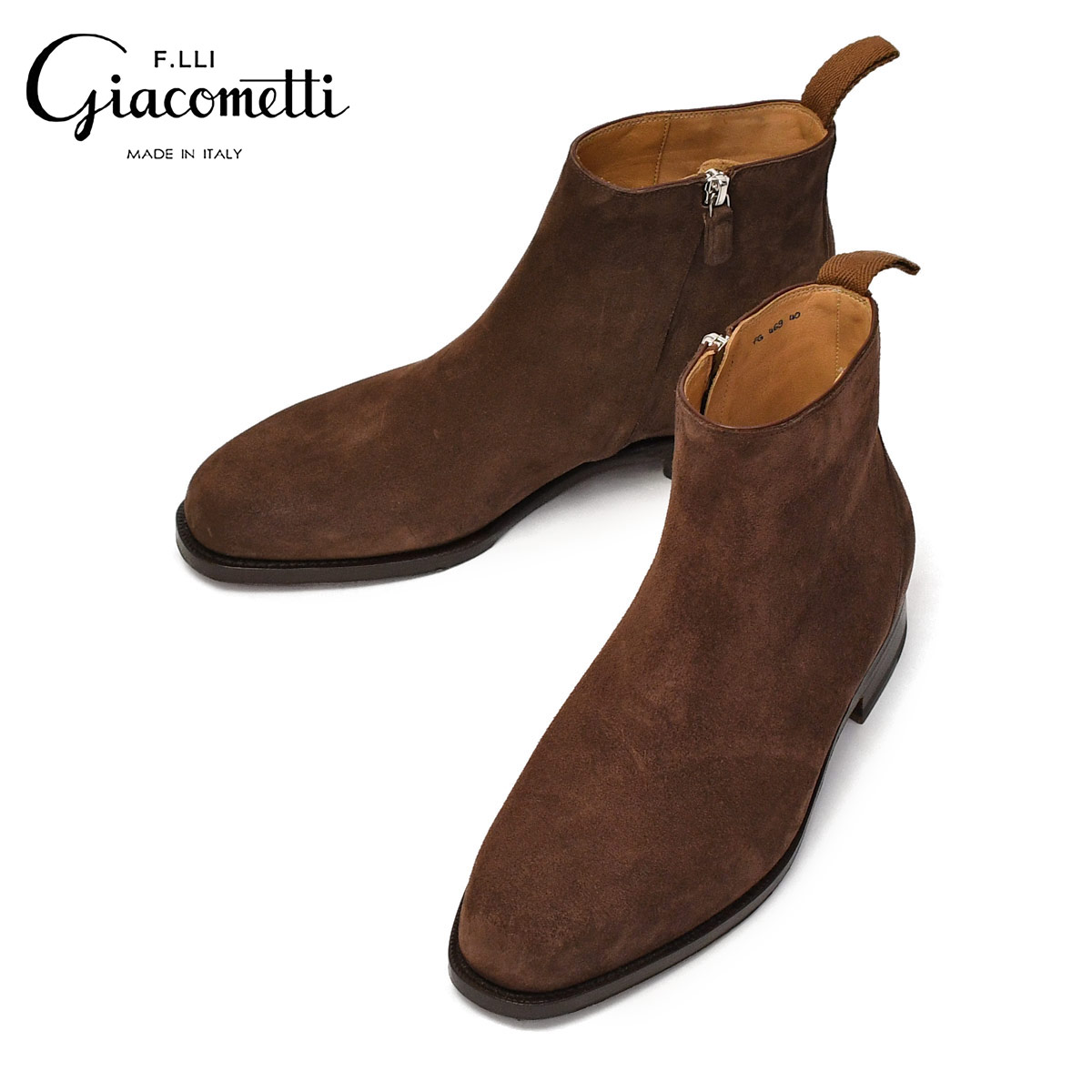 F.LLI Giacometti サイドジップブーツ FG469 40.5 F.LLI Giacometti【フラテッリ ジャコメッティ】サイドジップブーツ