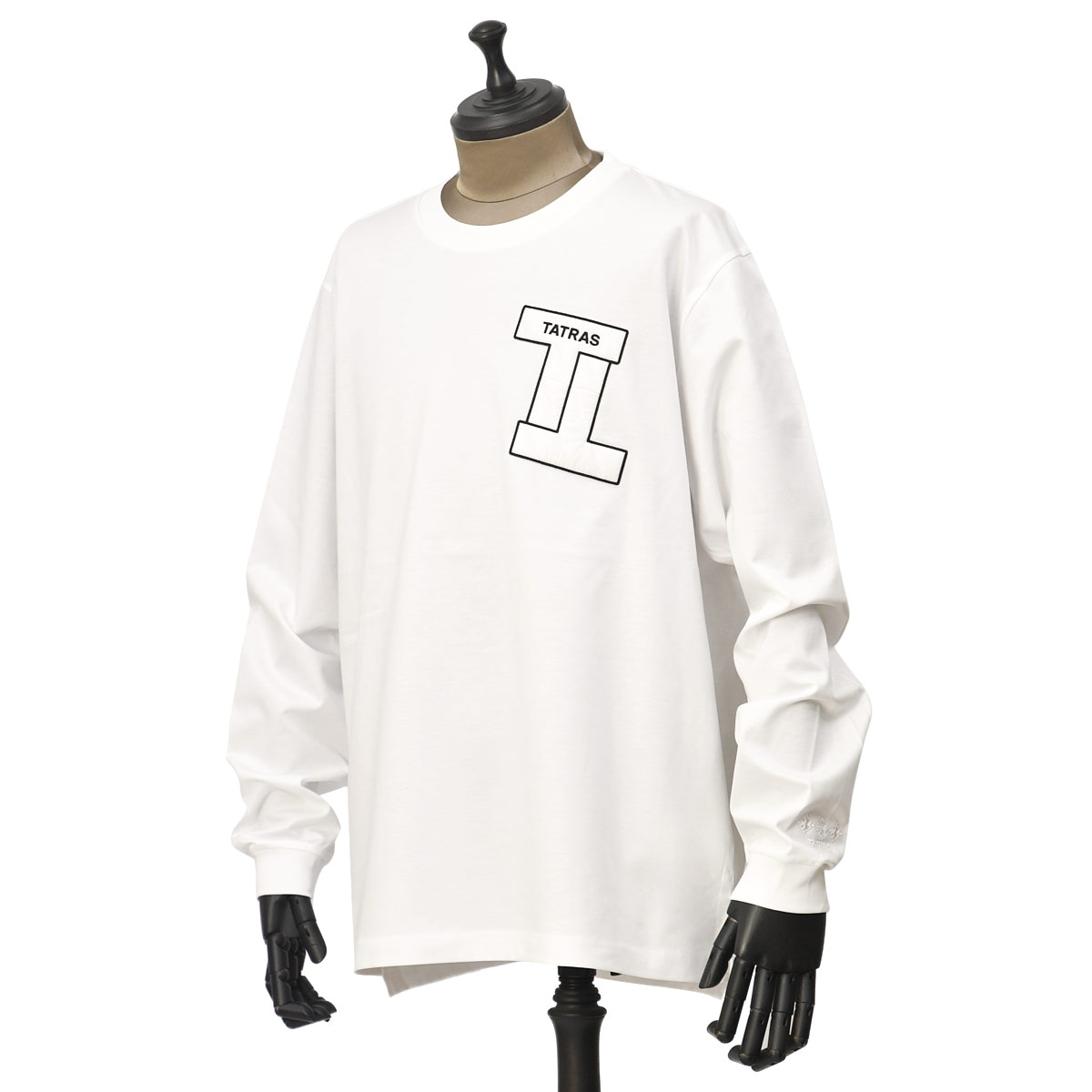 TATRAS【タトラス】ロングスリーヴTシャツ SALEMI コットン ホワイト