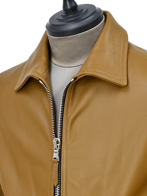 新品タグ付き エンメティ シングルレザーライダースジャケット 羊革 ラムスキン EMMETI エンメティ ERICK エリック ラムスキン 襟付き シングル