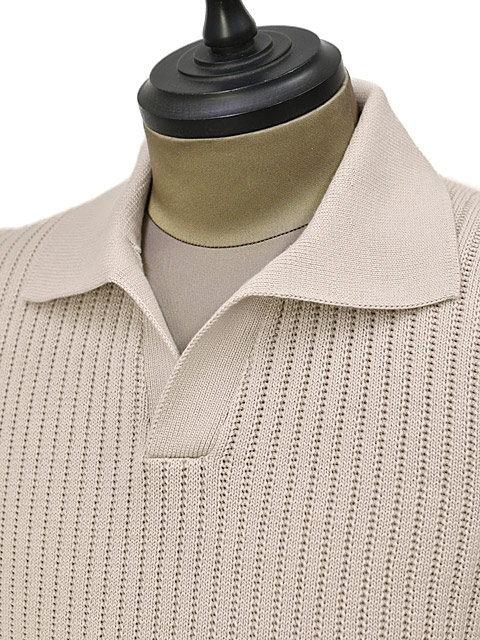FINAL SALE】GRAN SASSO【グランサッソ】スキッパーポロ 23139 18048