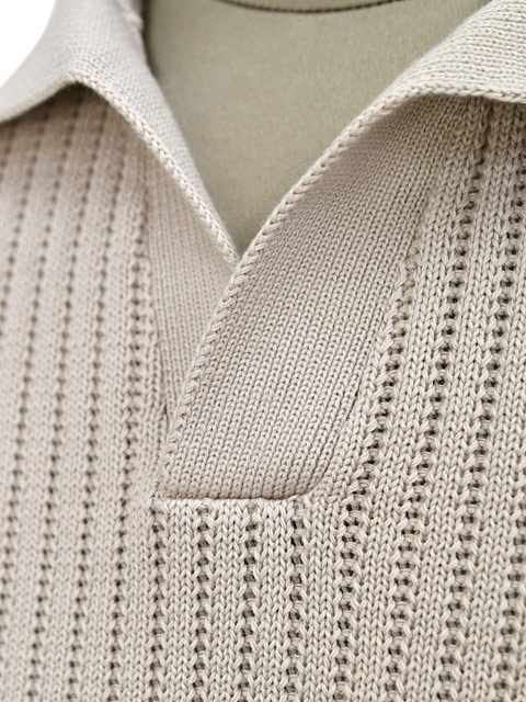 Gran Sasso グランサッソ ポロニット FINAL SALE】GRAN SASSO【グランサッソ】スキッパーポロ 23139 18048