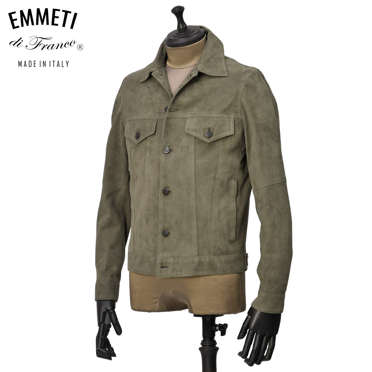 EMMETI【エンメティ】Gジャン型レザーブルゾン JACK SP LAMB SKIN 