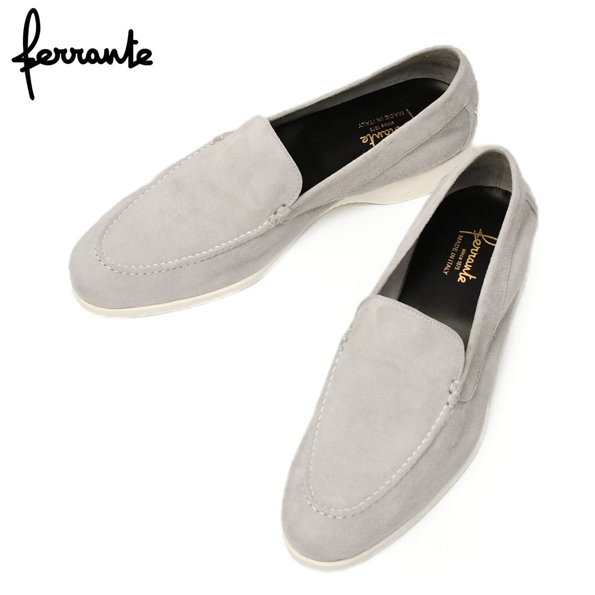 Ferrante【フェランテ】ヴァンプローファー スリッポン NAVY M BARCA