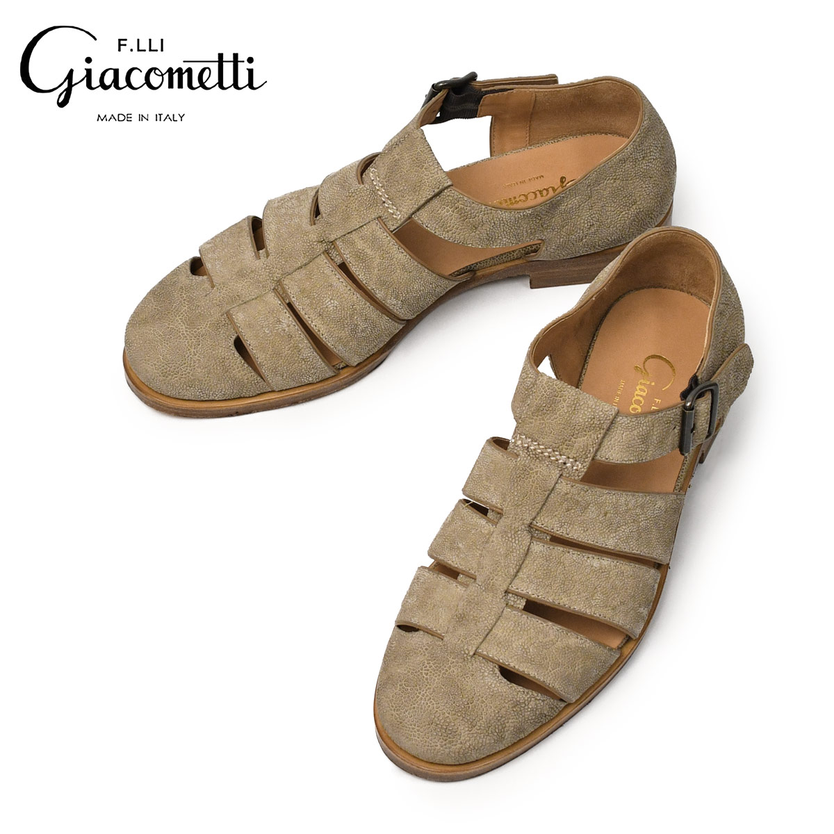 F.LLI Giacometti【フラテッリ ジャコメッティ】グルカサンダル FG166
