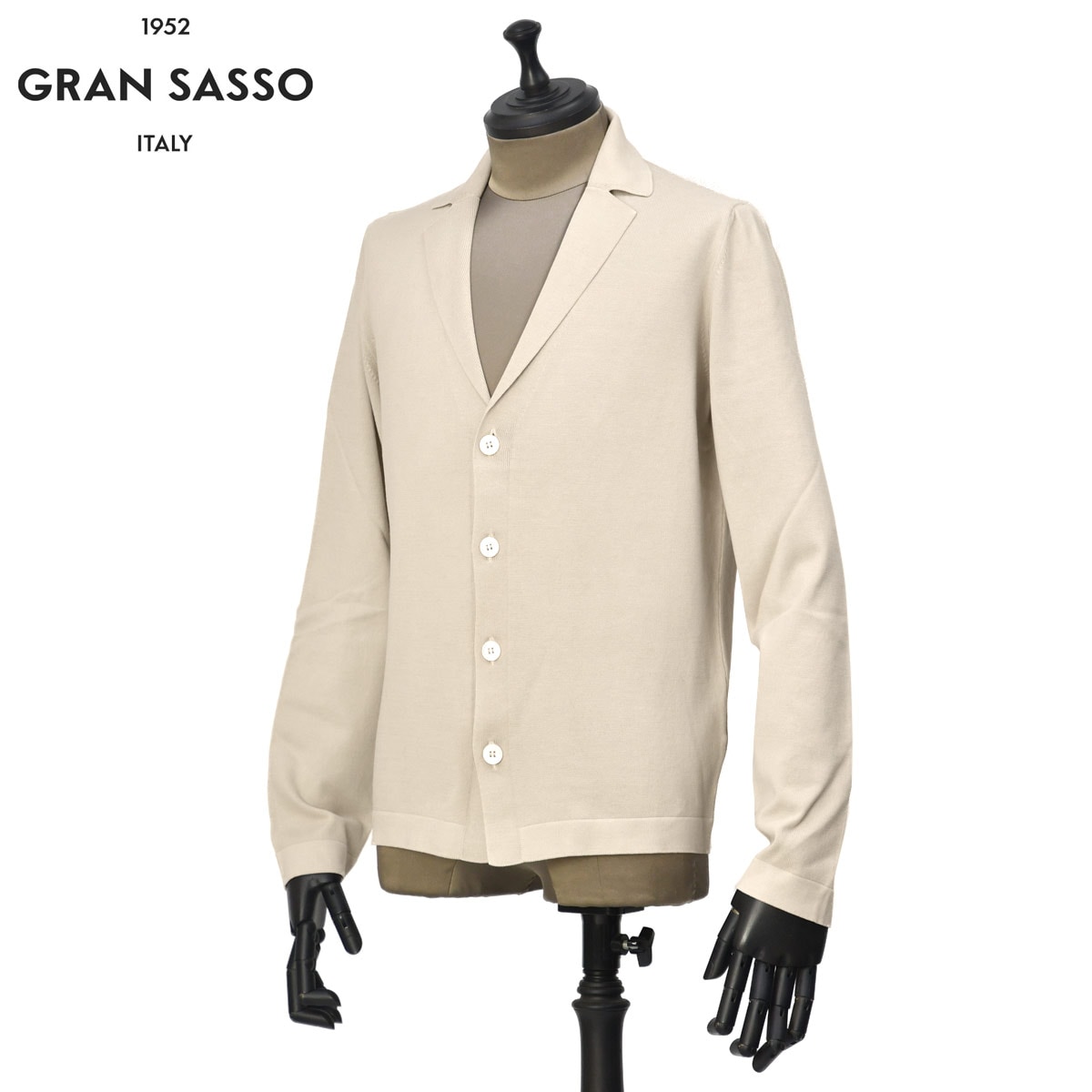 GRAN SASSO【グランサッソ】襟付きカーディガン 57105 18129 007