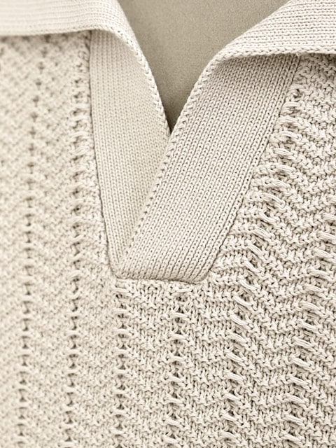 GRAN SASSO【グランサッソ】スキッパーニットポロ 23139 18068 050