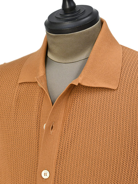 FINAL SALE】GRAN SASSO【グランサッソ】ニットシャツ 57180 20611 128