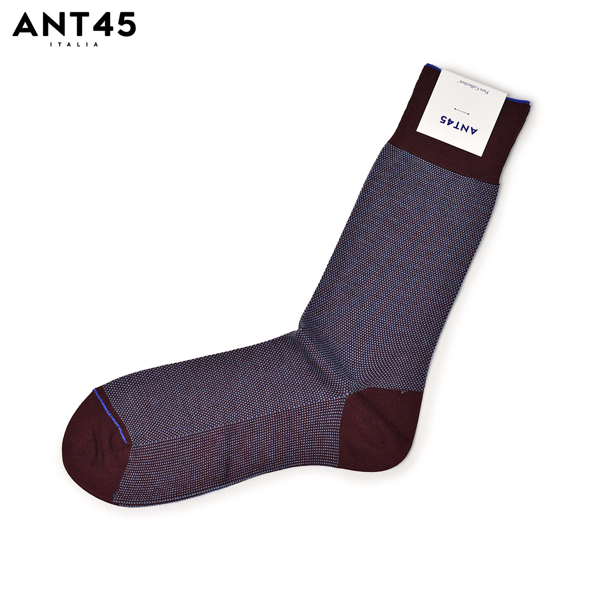 ANT45【アントクワランタチンクエ】ソックス靴下 OXFORD R01 BORDEAUX