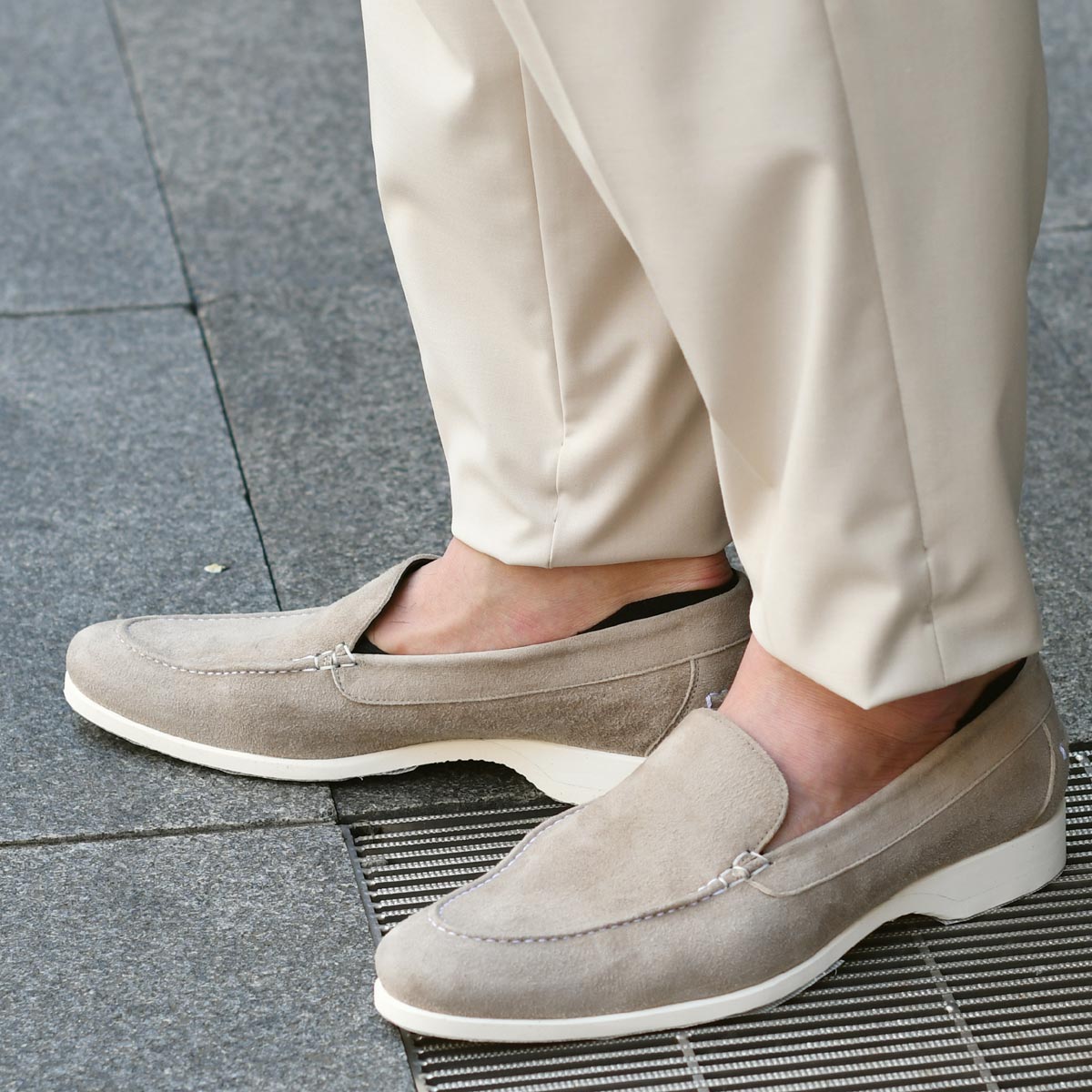 Ferrante【フェランテ】ヴァンプローファー スリッポン NAVY M BARCA 