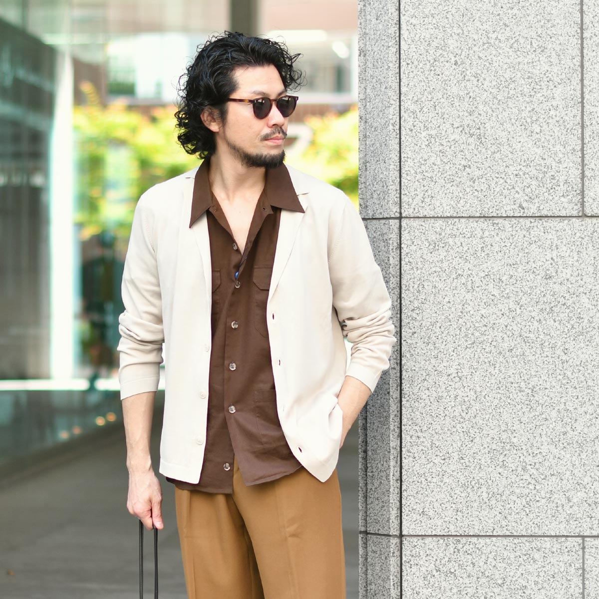 GRAN SASSO【グランサッソ】襟付きカーディガン 57105 18129 012