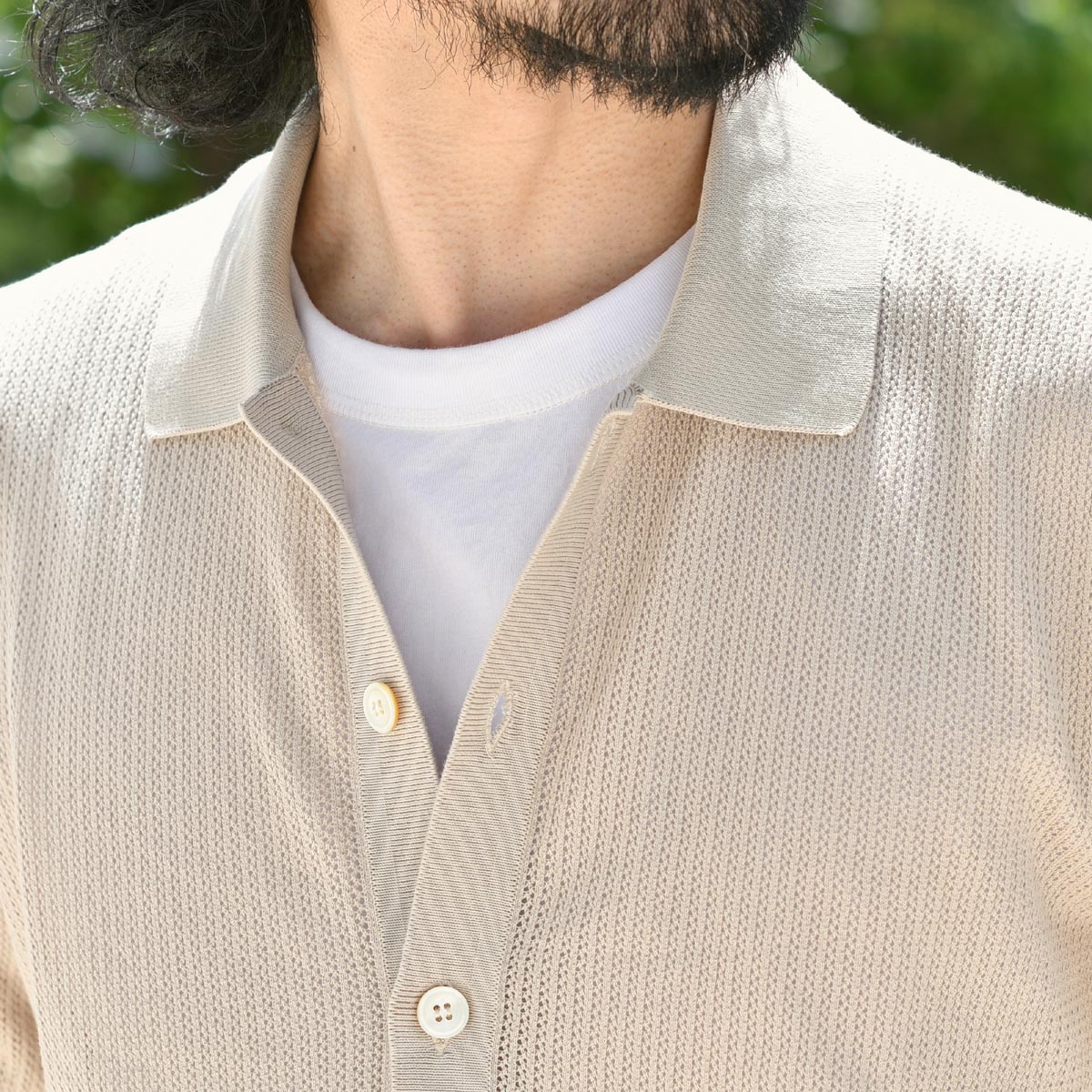 GRAN SASSO【グランサッソ】ニットシャツ 57180 20611 010 フレッシュ