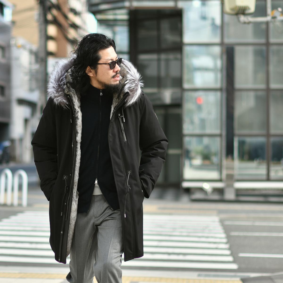 MACKAGE【マッカージュ】ダウンモッズパーカー MORITZ-X BLACK 