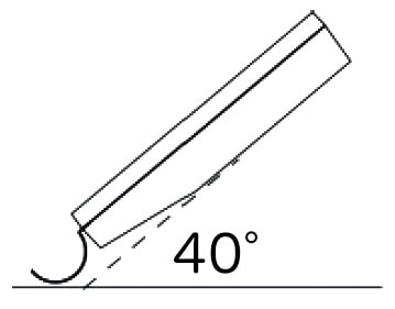 高周波ダンボール・紙水分計プロ60　使用の角度画像