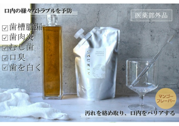医薬部外品 Ikukin 液体歯磨き デンタライズ プロポリス配合 500ml 詰替タイプ デンタルリンス マウスウォッシュ ネバつき 口臭 歯周病 予防 オーラルケア アルコール配合 Dentarise 日用品 雑貨 日用品 雑貨種類別に選ぶ ベルマン化粧品 アメニックス