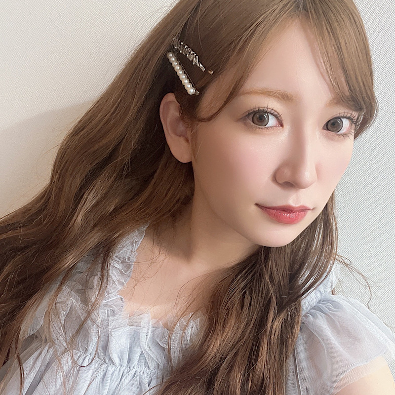 anchelionロゴパールヘアクリップ