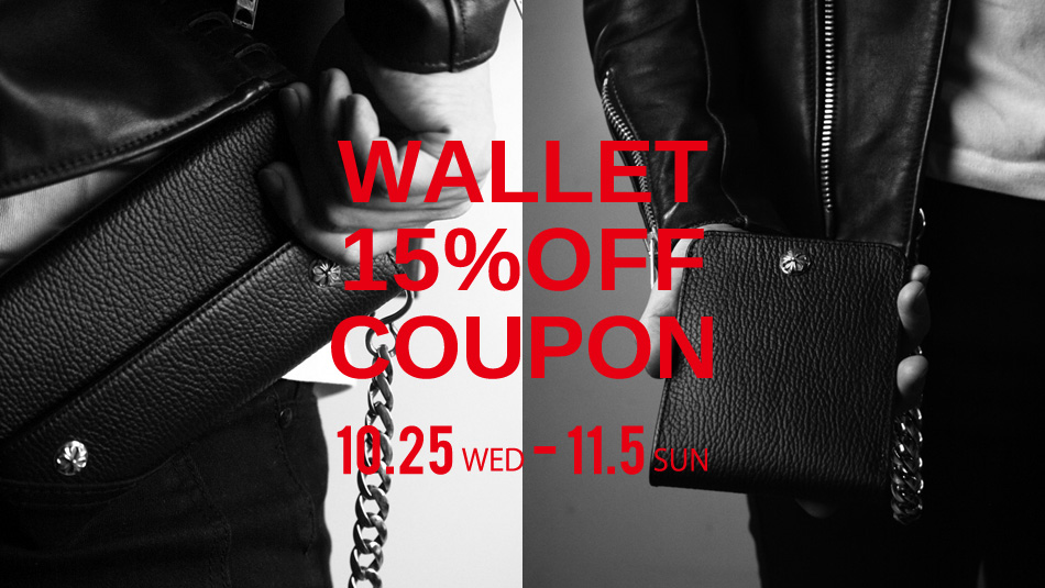 WALLET CAMPAIGN! 15%OFF COUPON