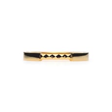 Plain Studs Band Ring K18 YELLOW GOLD