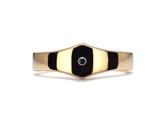 Set Ring（for mens） K18 YELLOW GOLD Black Diamond