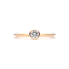 Plain Engagement Ring Ver.2 K18 PINK GOLD0.2ct)