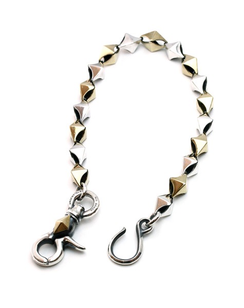 Cubism Chain Walletchain / Large Silver925xBrass