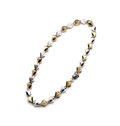 Cubism Chain Necklace / Silver925xBrass