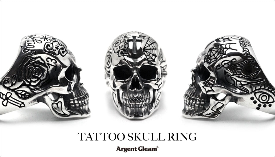 TATTOO SKULL RING TATTOO SKULL RING 