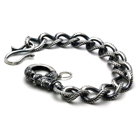 Gleed Skull Walletchain Silver / ˥