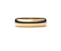 Round Band Ring K18YG 饦 Хɥ 5.0mm