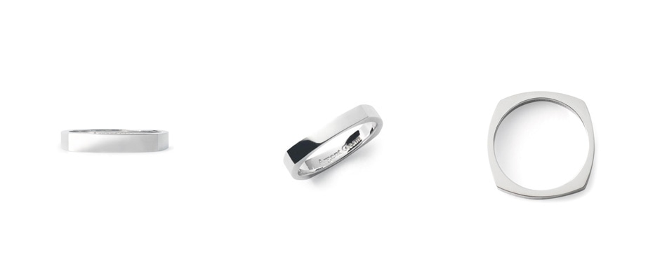 4Faces Ring K18White Gold