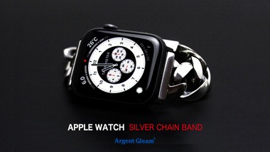 APPLE WATCH  SILVER CHAIN BAND
