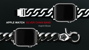 APPLE WATCH SILVER CHAIN BAND