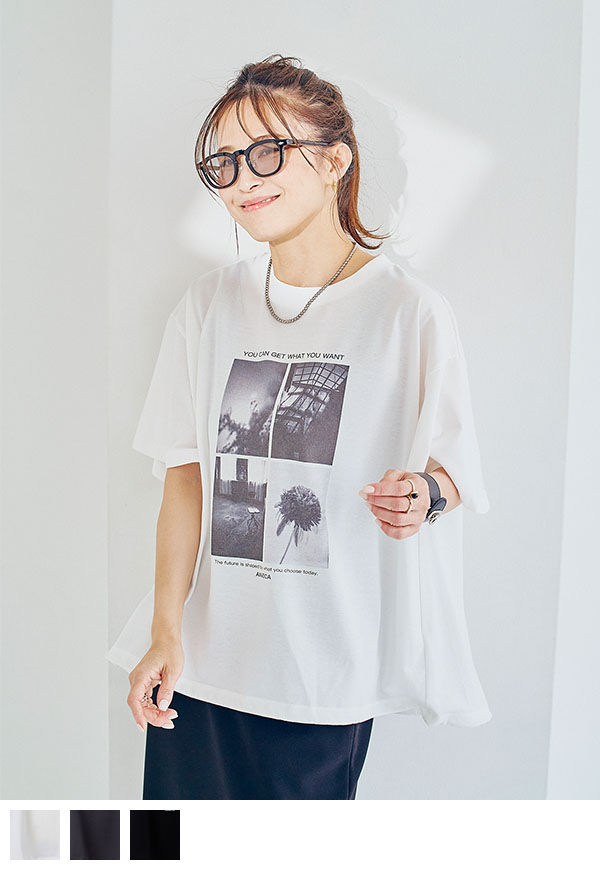 7月3日21時販売開始】Photo A Line Tee/フォトAラインTシャツ