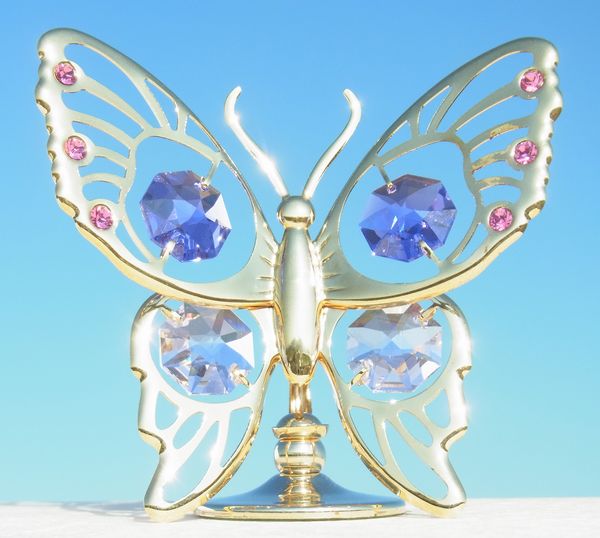 美しく輝く 蝶 置物 誕生日 プレゼント ギフト 贈り物 女性 母 女の子