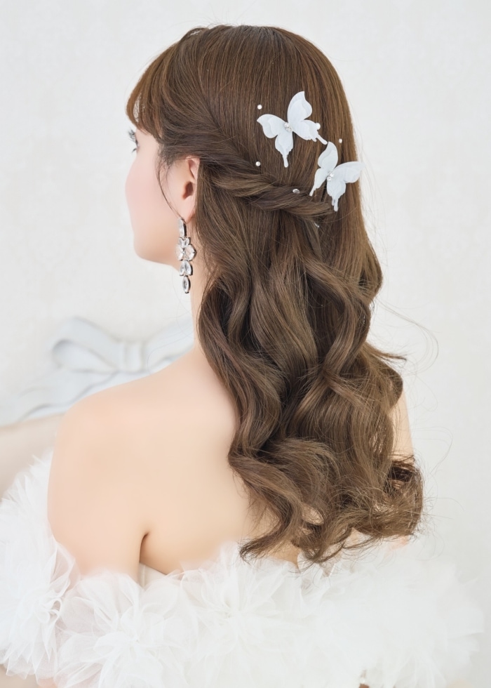 annan wedding 蝶々ピン ブライダルアクセサリーのアンナンウェディング