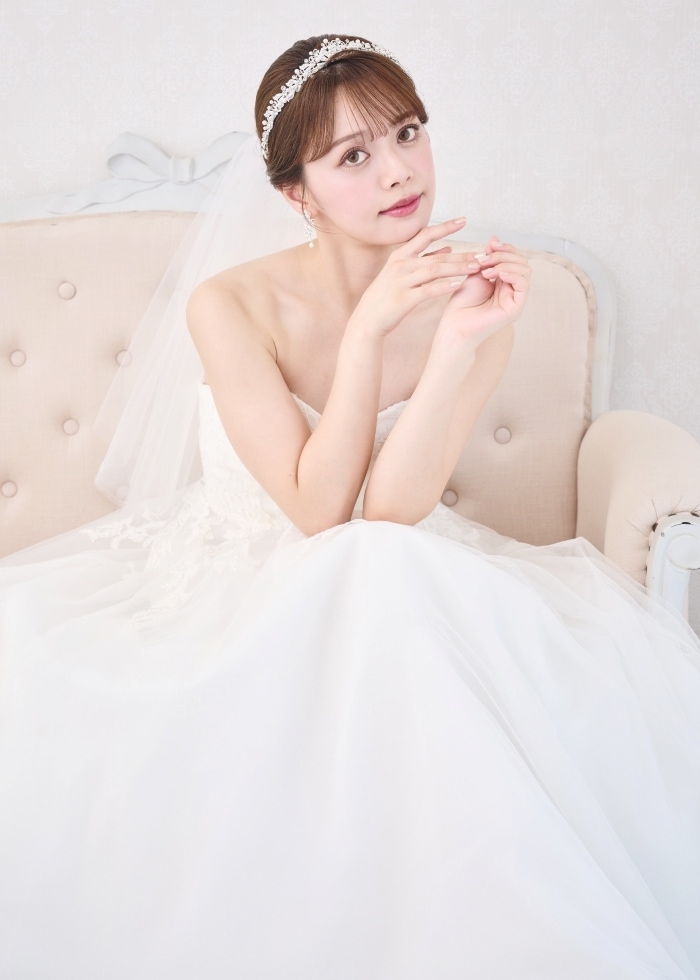 ANNAN WEDDING 低めティアラ 幅広 TLM298 new ブライダルアクセサリーのアンナンウェディング