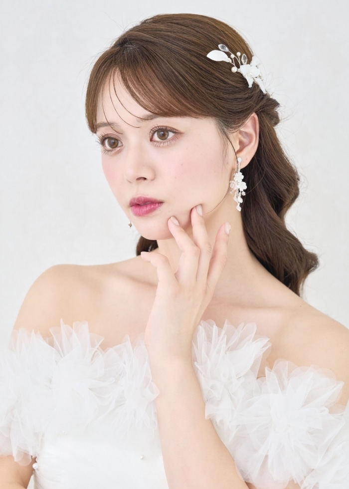 ANNAN WEDDING 人気No1. お花ヘッドドレスMA290 ブライダルアクセサリーのアンナンウェディング